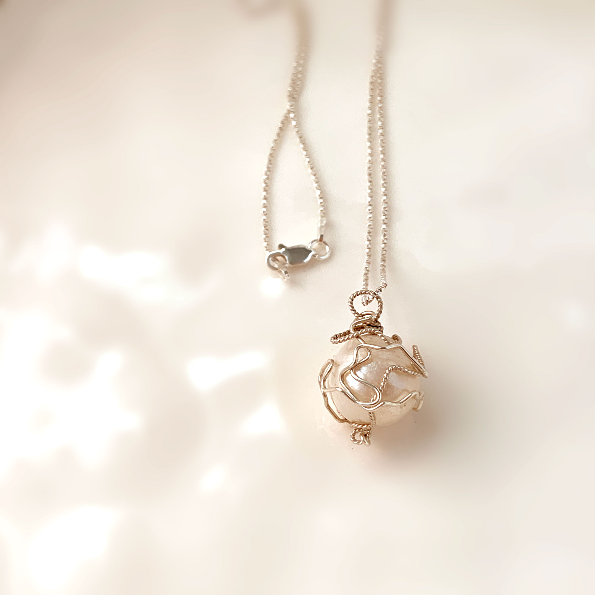 'Elegant' 'White Dove' Pendant Necklace - Zohar Edelshtein Jewellery