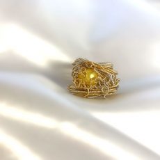 'Radiant Golden Touch' Intricate ring