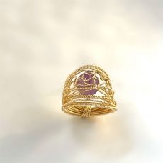 Amethyst Gold- Filled Ring